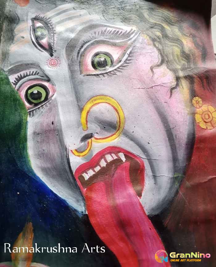 Kali with a Soda pop Painting by Rabraj Saimy | Saatchi Art