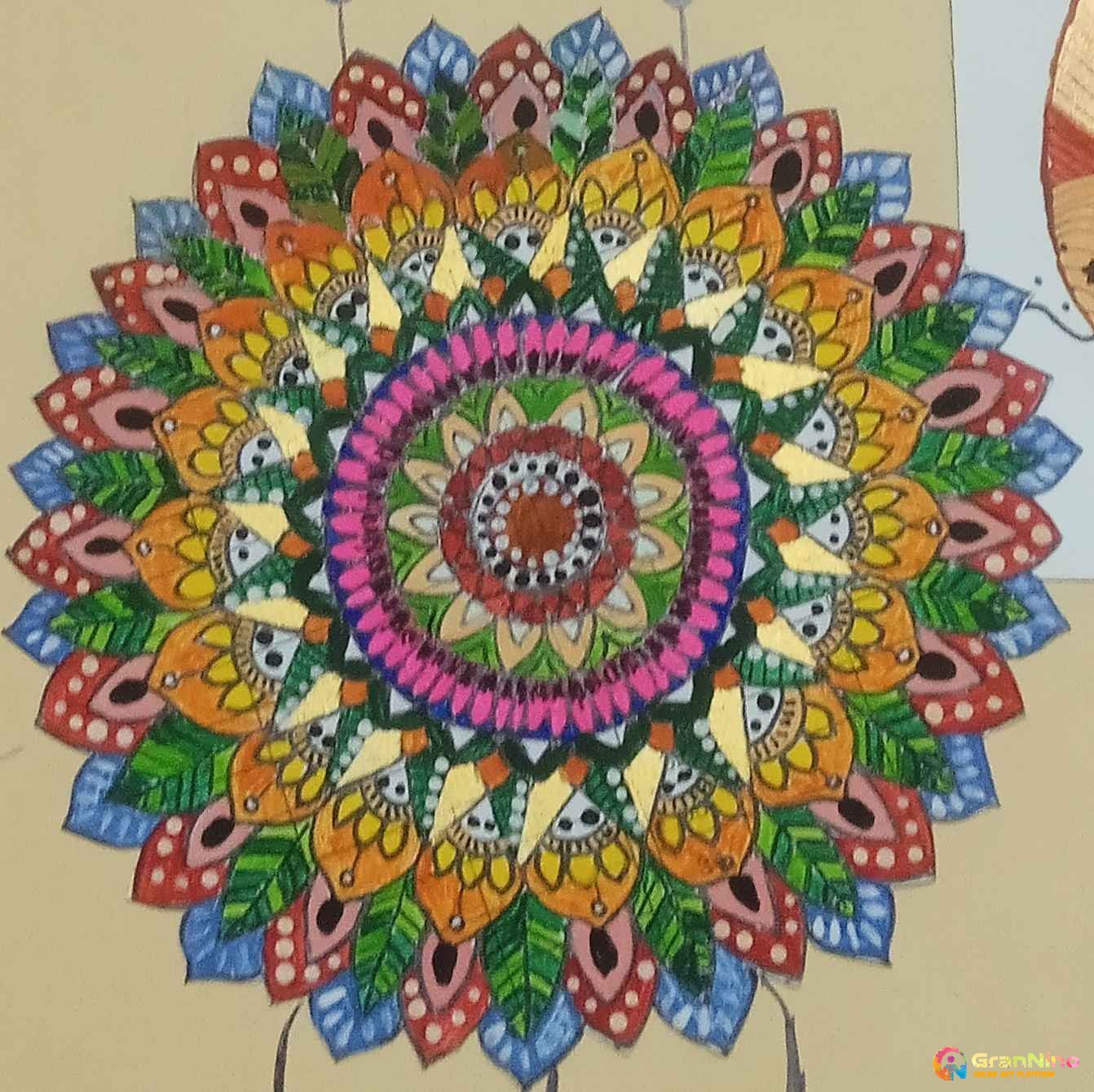 Painting Of Mandala Art In Painting Size 12 Sq Cm Price 3