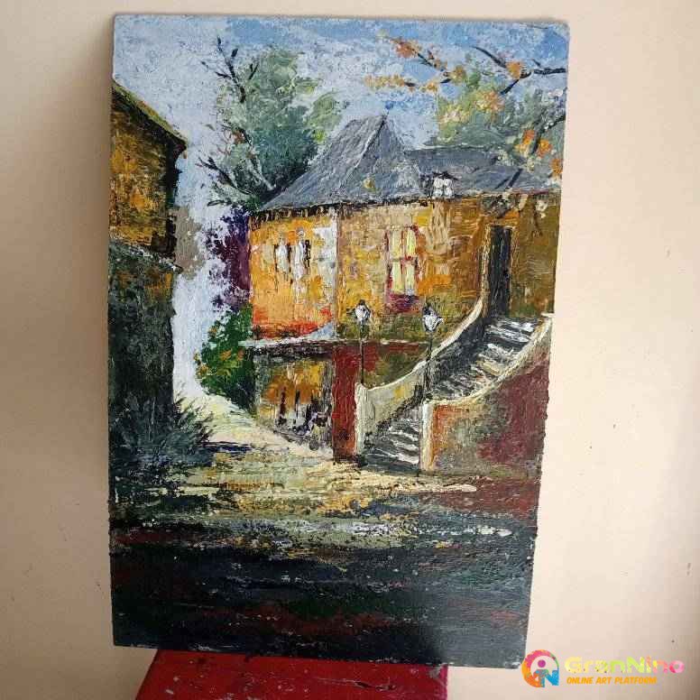 Painting Of Art On Wood In Impressionism Size 1826 Sq Cm