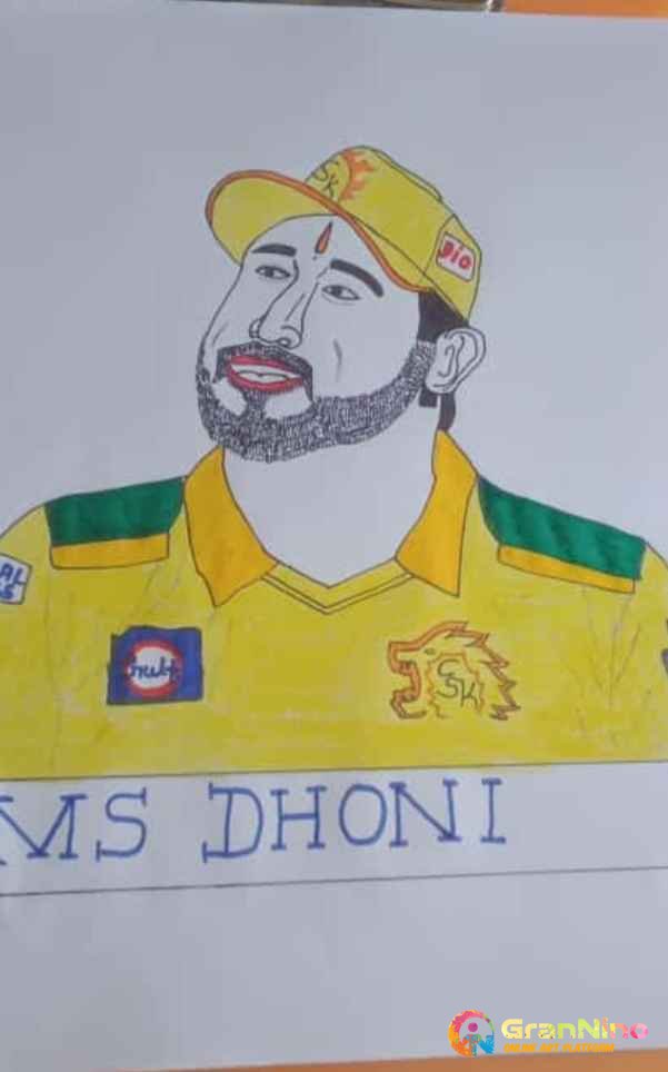 How to Draw INDIAN CRICKETOR DHONI DRAWING for kids - video Dailymotion