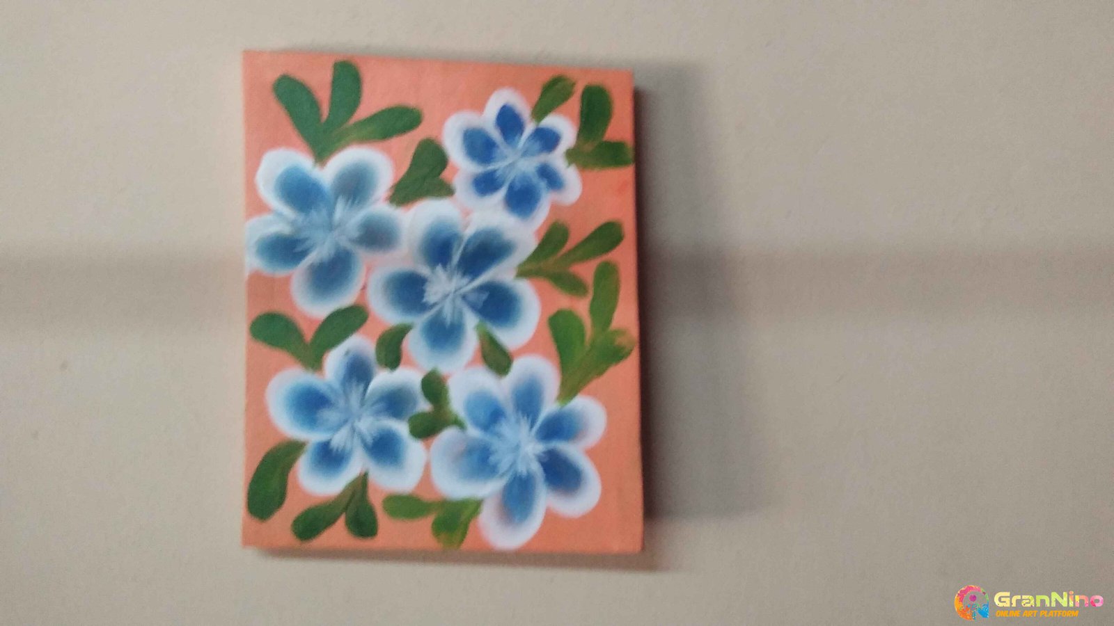 Painting Of Flower Painting In Arcylic Painting Size 20cm