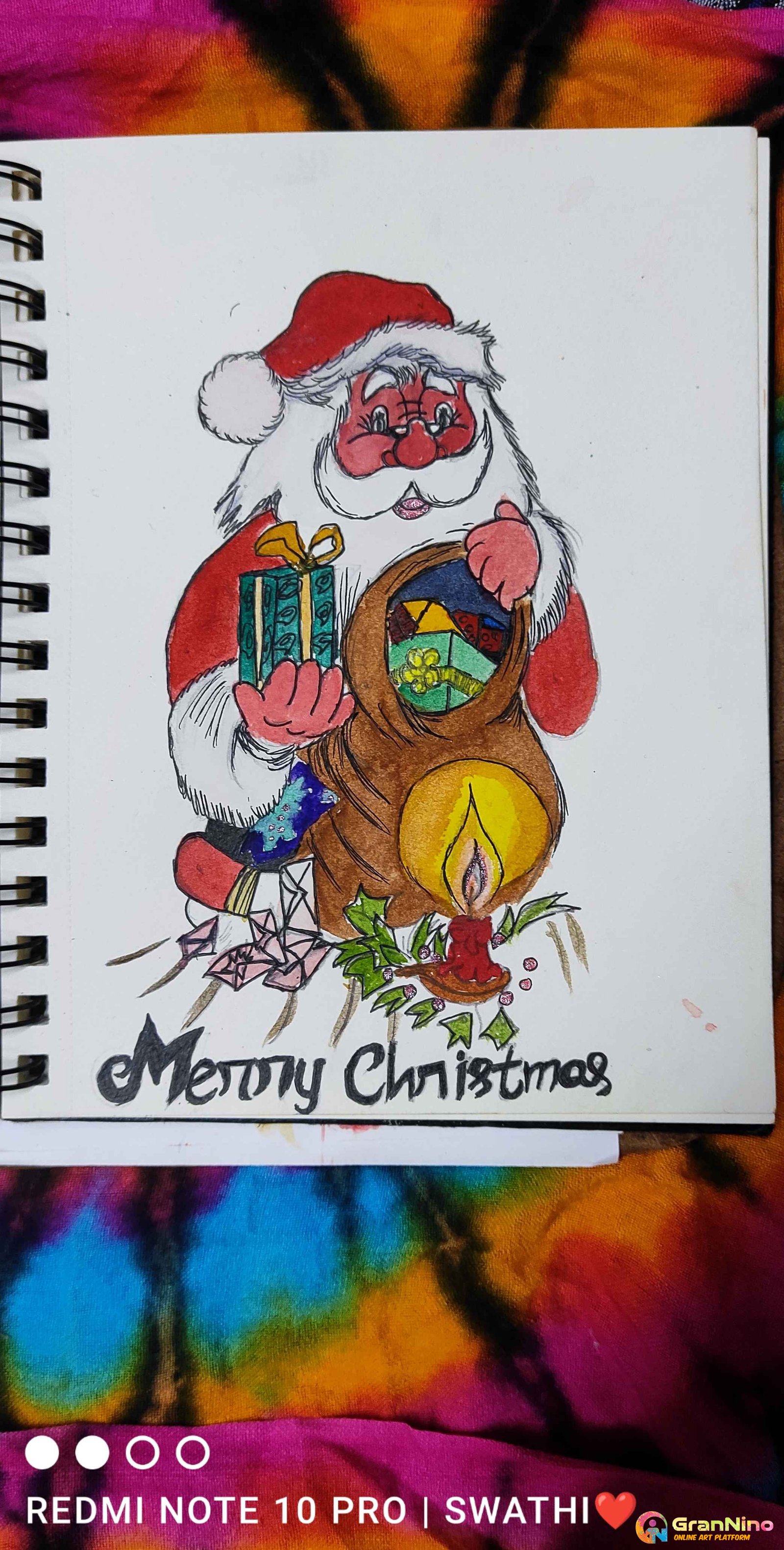 From Halloween to Christmas Special by Derya Cakirsoy done with alcohol  markers, white Posca and polychromo pencils : r/Coloring