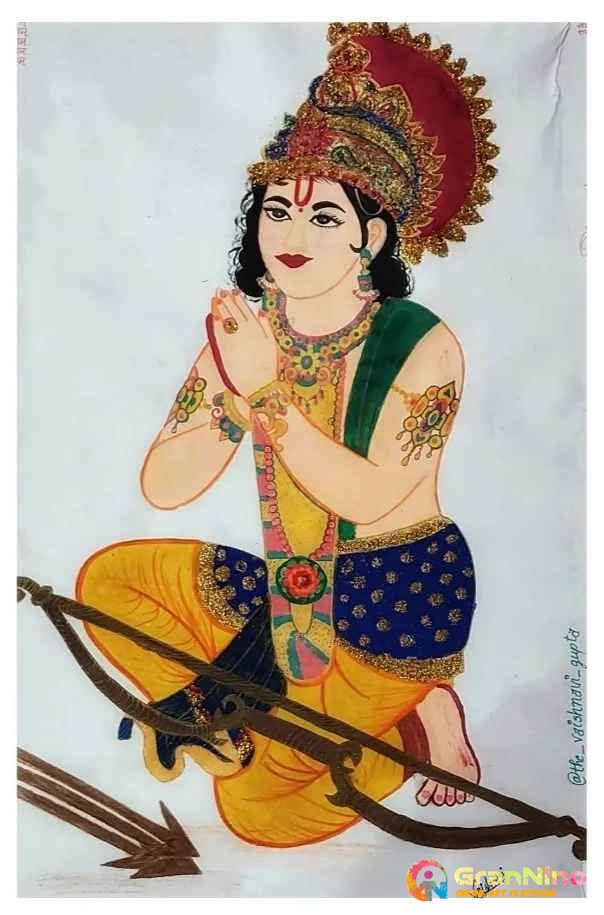 Krishna janmashtami colora l'illustrazione del disegno al tratto vettoriale  | Vettore Premium