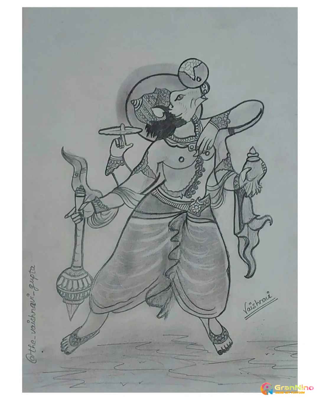 Bhagwan Krishna pencil drawing@TaposhiartsAcademy - YouTube