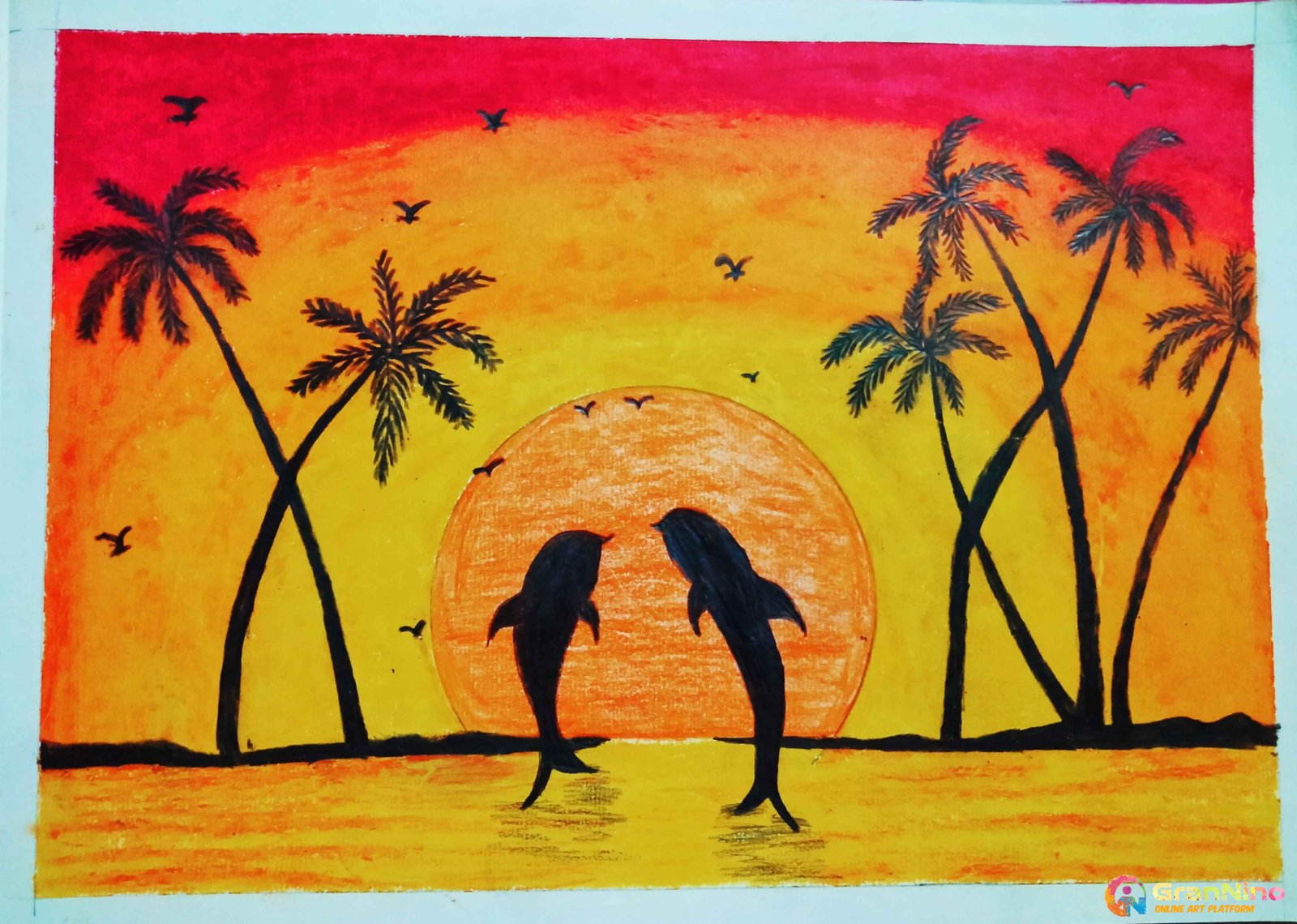 There is no end to learning oil pastel drawing ❤️ nature : r/Oilpastel-anthinhphatland.vn
